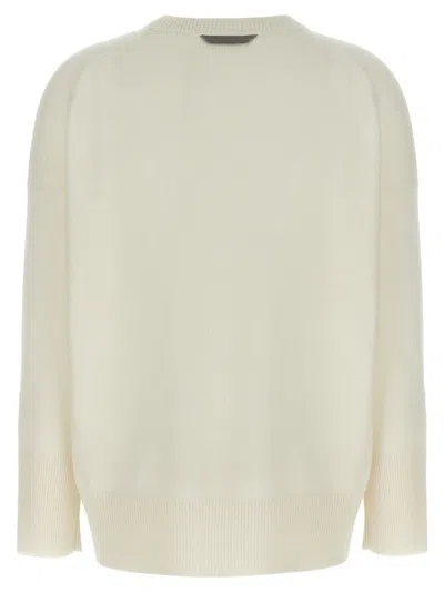 Brunello Cucinelli Monili-chain Cashmere Sweater In Neutral