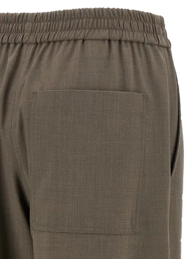 Brunello Cucinelli Wool Pants In Green