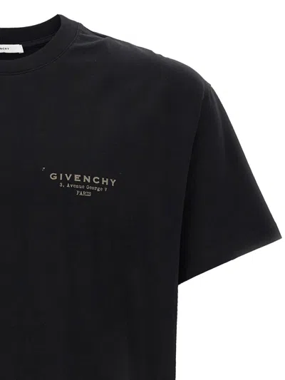 Givenchy Cotton T-shirt With Stamp Print Clothing In Black