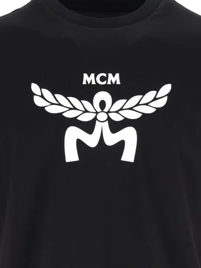 Mcm Laurel Logo Print T-shirt In Organic Cotton
