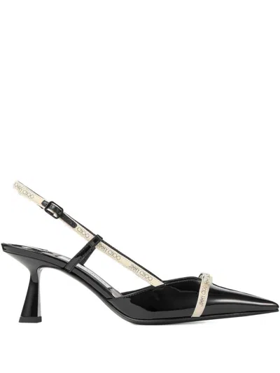 Jimmy Choo Leather Camila Pumps Glossy Finish In Multi
