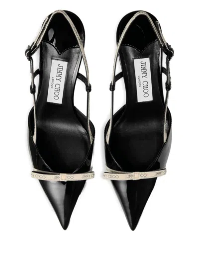 Jimmy Choo Leather Camila Pumps Glossy Finish In Multi