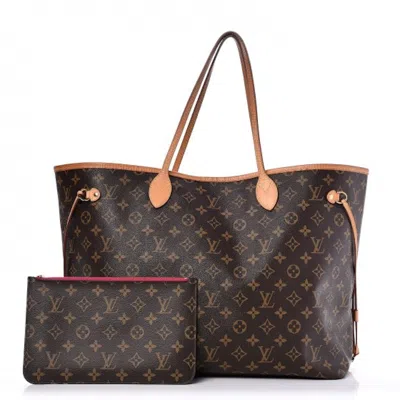Pre-owned Louis Vuitton Women's  Neo Neverfull Monogram Gm Lining In Pivoine