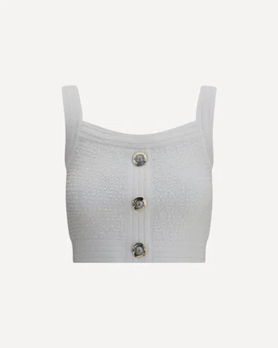 Balmain Cotton Blend Top Button Embellishments