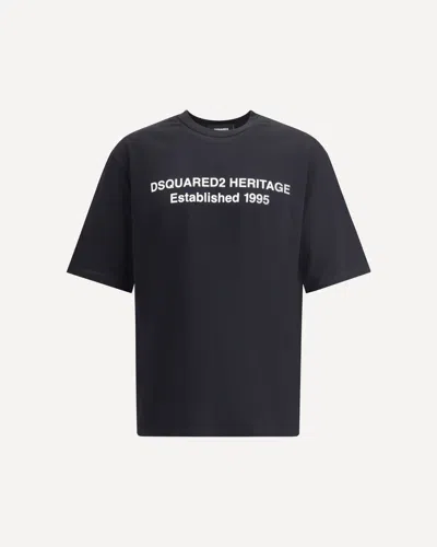 Dsquared2 Short-sleeved T-shirt In Black
