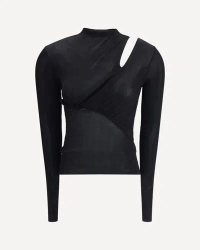 Self-portrait Self Portrait Women Cut Out Knit Top In Black