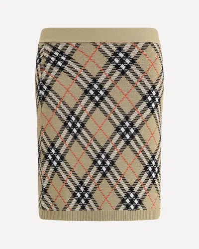 Burberry Women Archivio Check Miniskirt