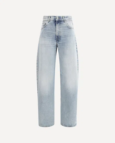 Haikure Straight Leg Trousers With Belt Loop Detail