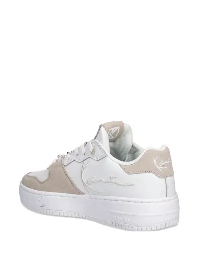 Karl Kani Chain-embellished Trainers In White
