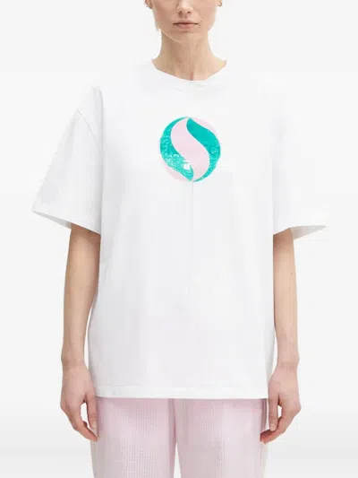 Fiorucci Lollipop-print T-shirt In White