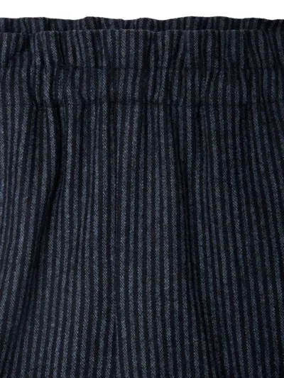 Bonpoint Striped-pattern Elasticated-waist Shorts In Black