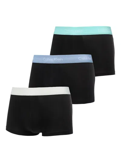 Calvin Klein Logo-waistband Boxers (pack Of Three) In Black