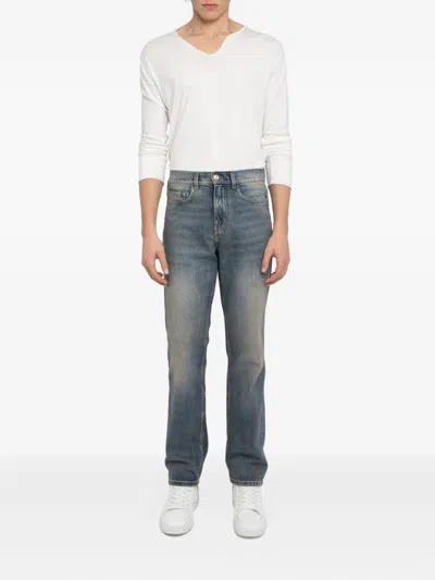 Zadig & Voltaire John Faded-wash Jeans In Blue