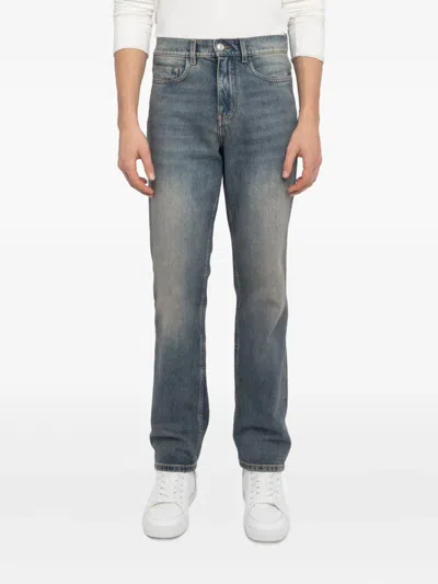 Zadig & Voltaire John Faded-wash Jeans In Blue