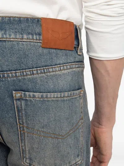 Zadig & Voltaire John Faded-wash Jeans In Blue