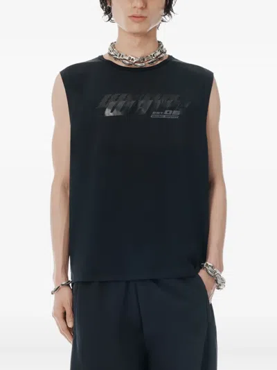 Alexander Wang Logo-print Vest In Blue