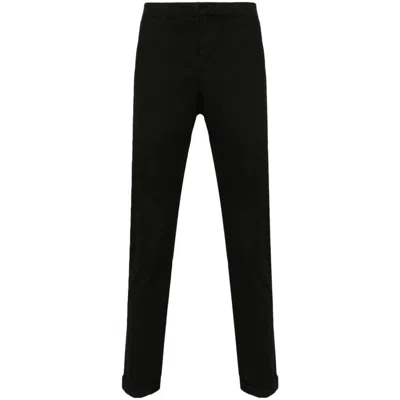 Dondup Belt Ring Casual Pants In Black