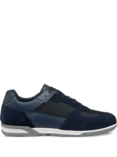 Geox Spherica Actif Mesh-panel Suede Sneakers In Multi