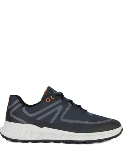 Geox Pg1x Mesh-panel Sneakers In Black