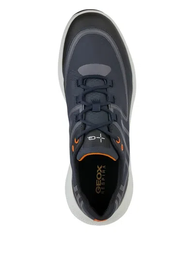 Geox Pg1x Mesh-panel Sneakers In Black