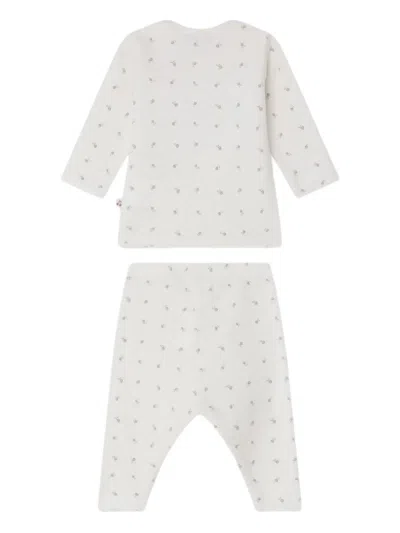 Bonpoint Floral-print Trouser Set In Gray