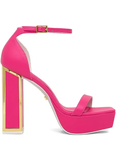 Kat Maconie 125mm Missy Platform Ankle-strap Sandals In Pink
