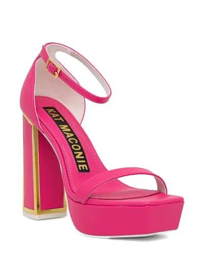 Kat Maconie 125mm Missy Platform Ankle-strap Sandals In Pink