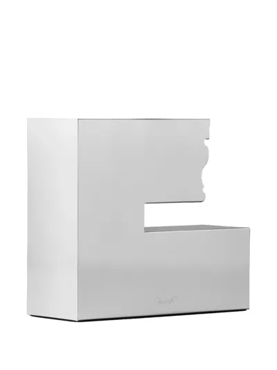 Christofle Large Perspectives Candle Holder In Gray