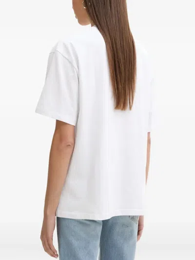 Fiorucci Lips Lollipop Print T-shirt In White