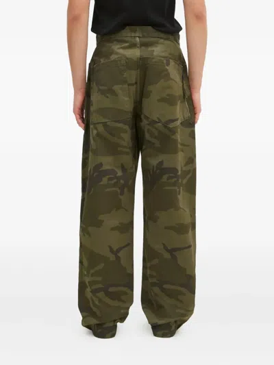 Aries Camouflage Trousers In Green