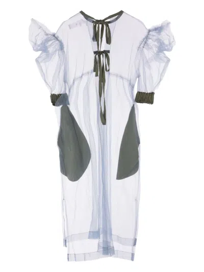 Comme Des Garçons Tao Tulle Ruffled Blouse