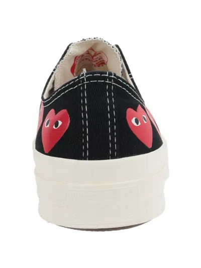 Comme Des Garçons Play X Converse Chuck 70 Multi Heart Sneakers In Black
