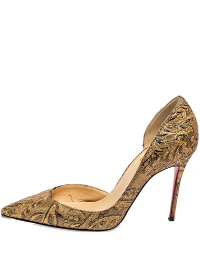 Pre-owned Christian Louboutin 100mm Dorsay Heeled Pumps