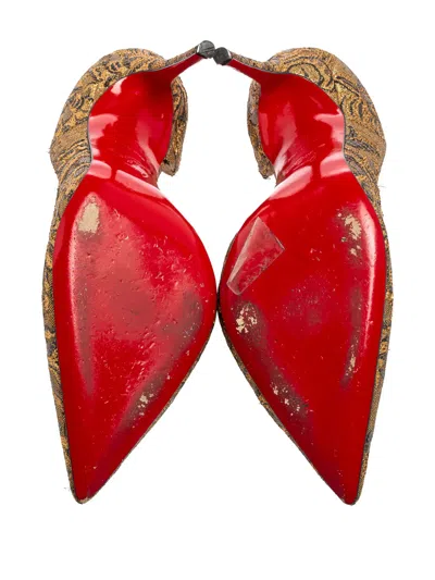 Pre-owned Christian Louboutin 100mm Dorsay Heeled Pumps