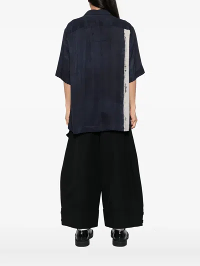 Ziggy Chen Printed Shirt In Blue