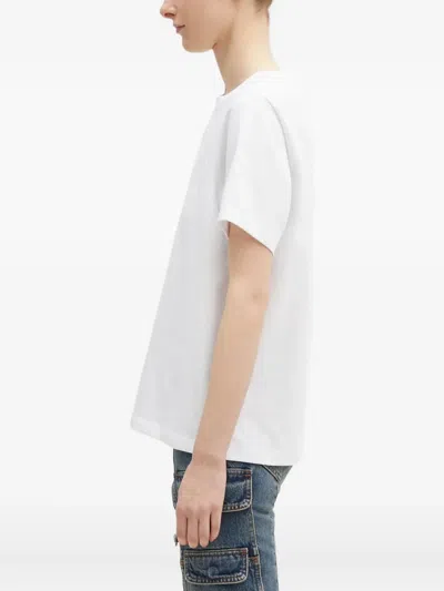 Fiorucci Embossed Logo T-shirt In White