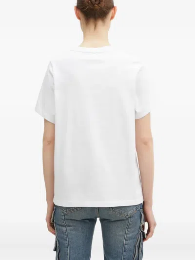 Fiorucci Embossed Logo T-shirt In White