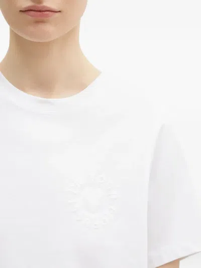 Fiorucci Embossed Logo T-shirt In White