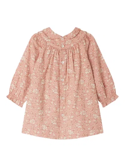 Bonpoint Baby Girls Floral Jeni Dress In Orange