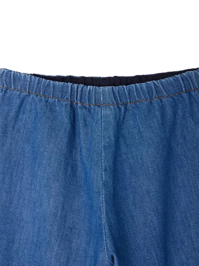Bonpoint Dandy Elastic-waist Denim Trousers In Blue