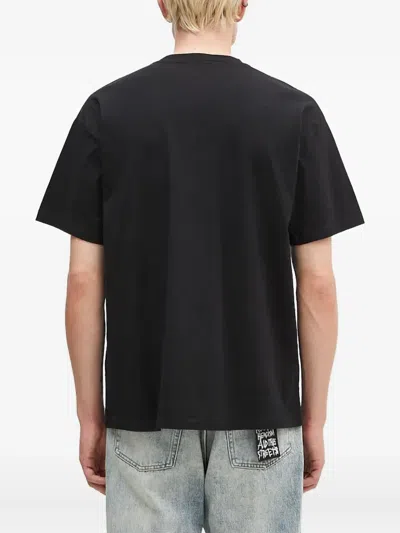 Aries Outline-print T-shirt In Black