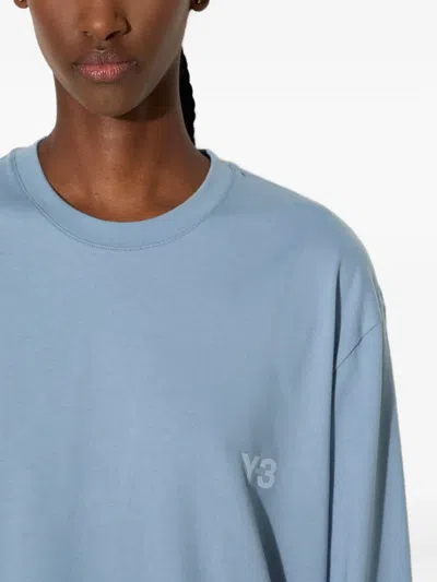 Y-3 Bird-print Long-sleeve Top In Black