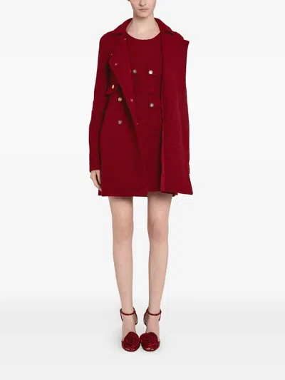 Giambattista Valli Double-breasted Coat In Red