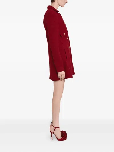 Giambattista Valli Double-breasted Coat In Red