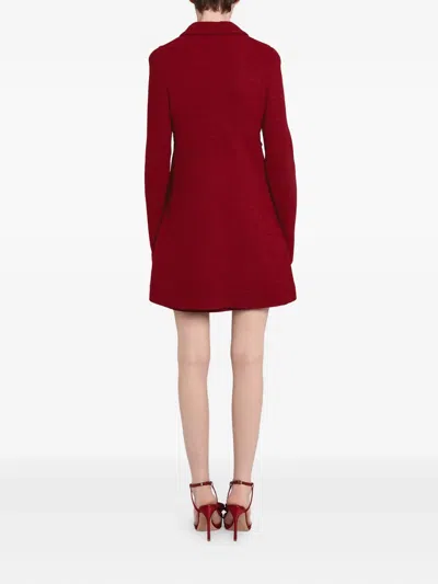 Giambattista Valli Double-breasted Coat In Red