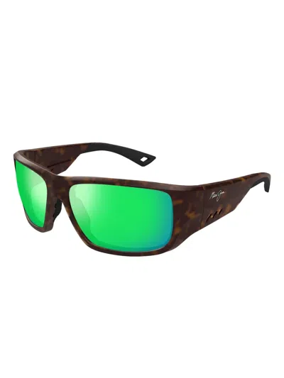 Maui Jim Tortoiseshell Sunglasses In Green