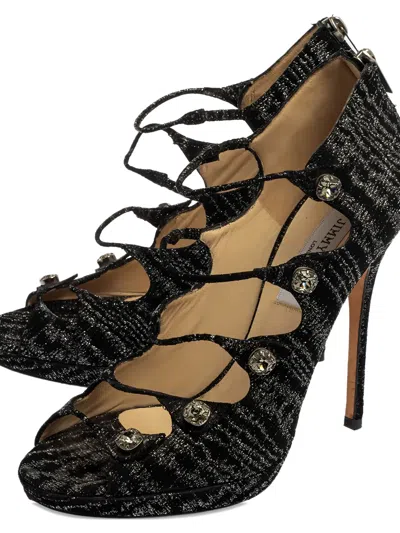 Pre-owned Jimmy Choo 2023 130mm Tweed Pumps