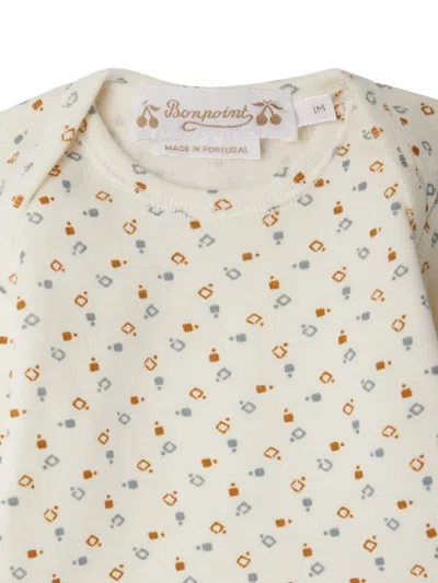 Bonpoint Timi Floral-print Pyjamas In Neutral