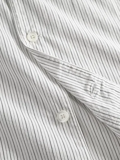 Norse Projects Striped Short-sleeve Shirt In White