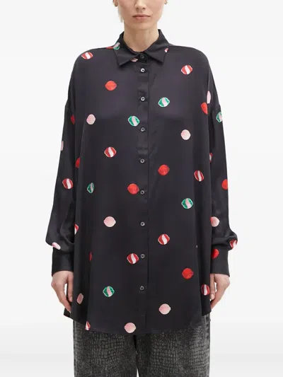 Fiorucci Graphic-print Shirt In Black